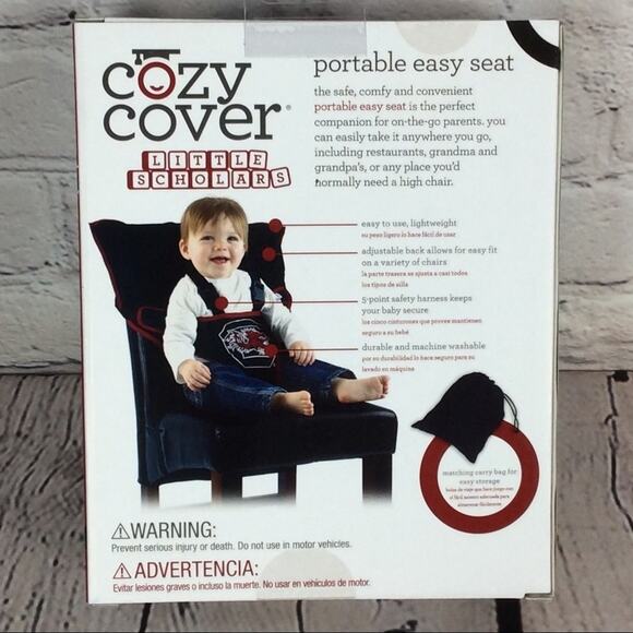 NCAA SC GAMECOCKS Toddler Cozy Cover Portable Easy Seat Sports Tailgating Travel - Picture 3 of 3